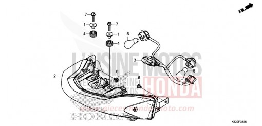 REAR COMBINATION LIGHT SH300AK de 2019